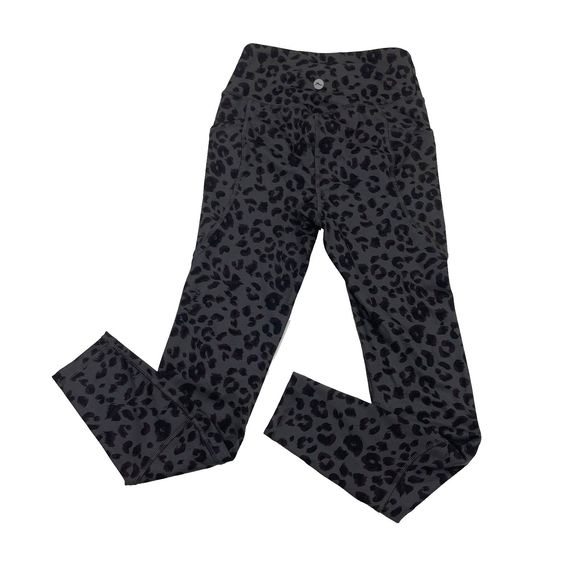 X by Gottex Peach Skin Collection Gray Cheetah Leggings Size XSmall *Read - Picture 11 of 14